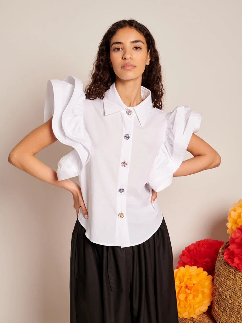 SISTER JANE GABRIEL RUFFLES BLOUSE