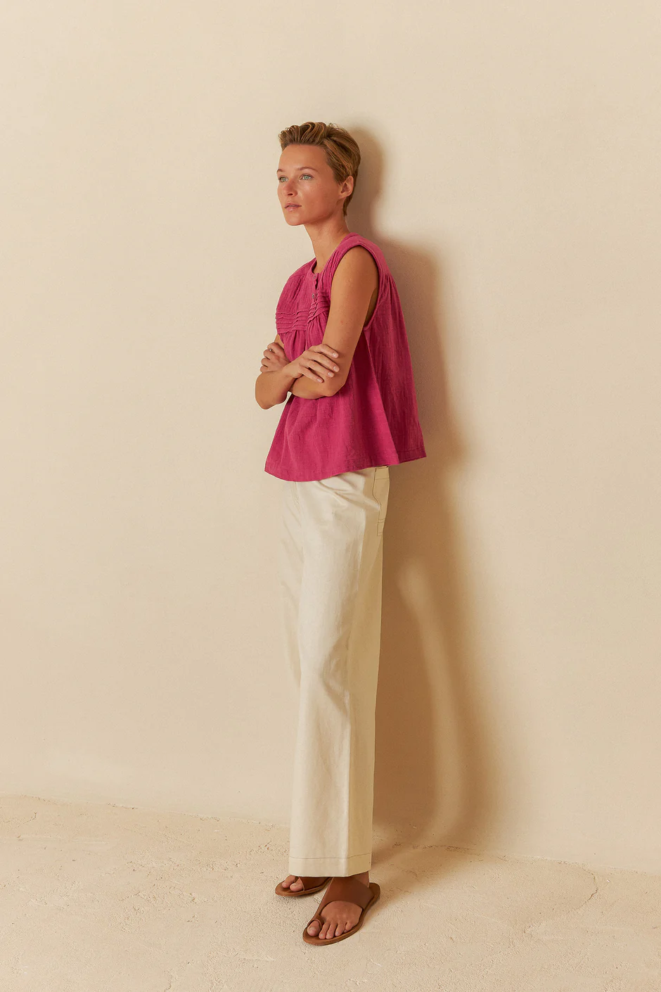 INDI & COLD CROP TROUSERS