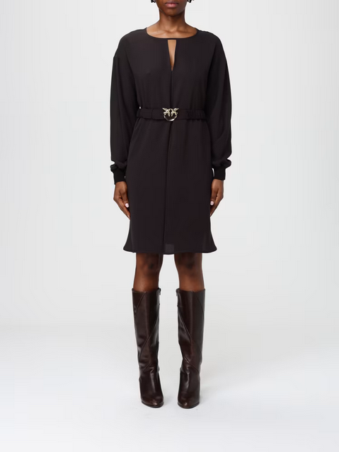 PINKO SFUMATO CREPE ABITO