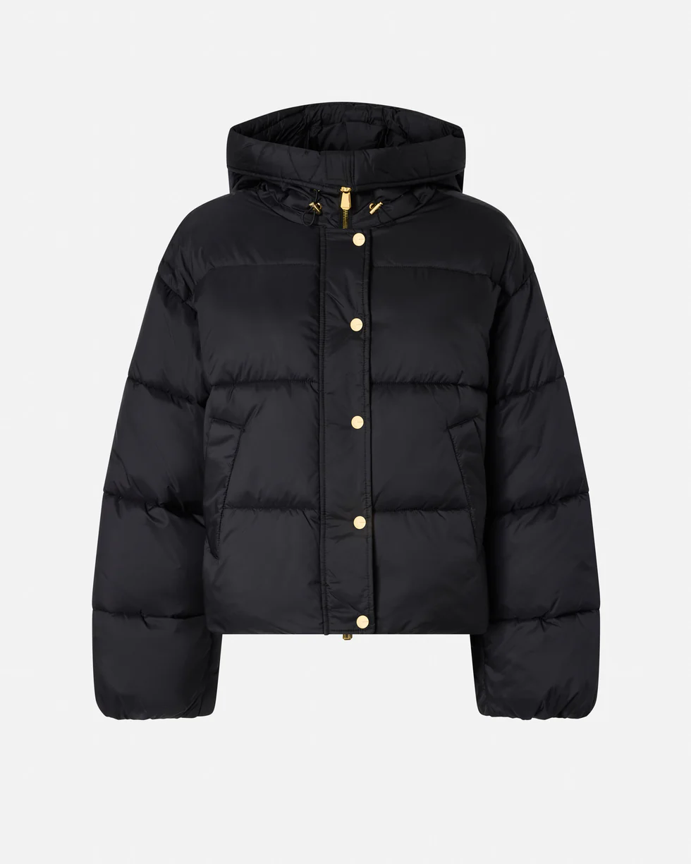 PINKO TECHNICAL CANVAS JACKET WITH HOOD