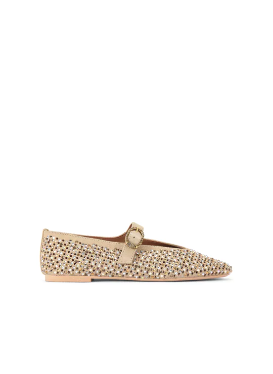 KURT GEIGER MAYFAR BALLET FLAT 85 FABRIC SHOES