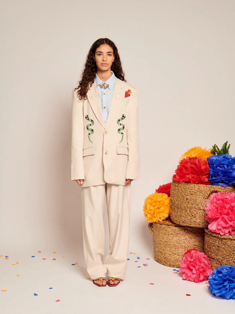 SISTER JANE DIEGO EMROIDERED BLAZER