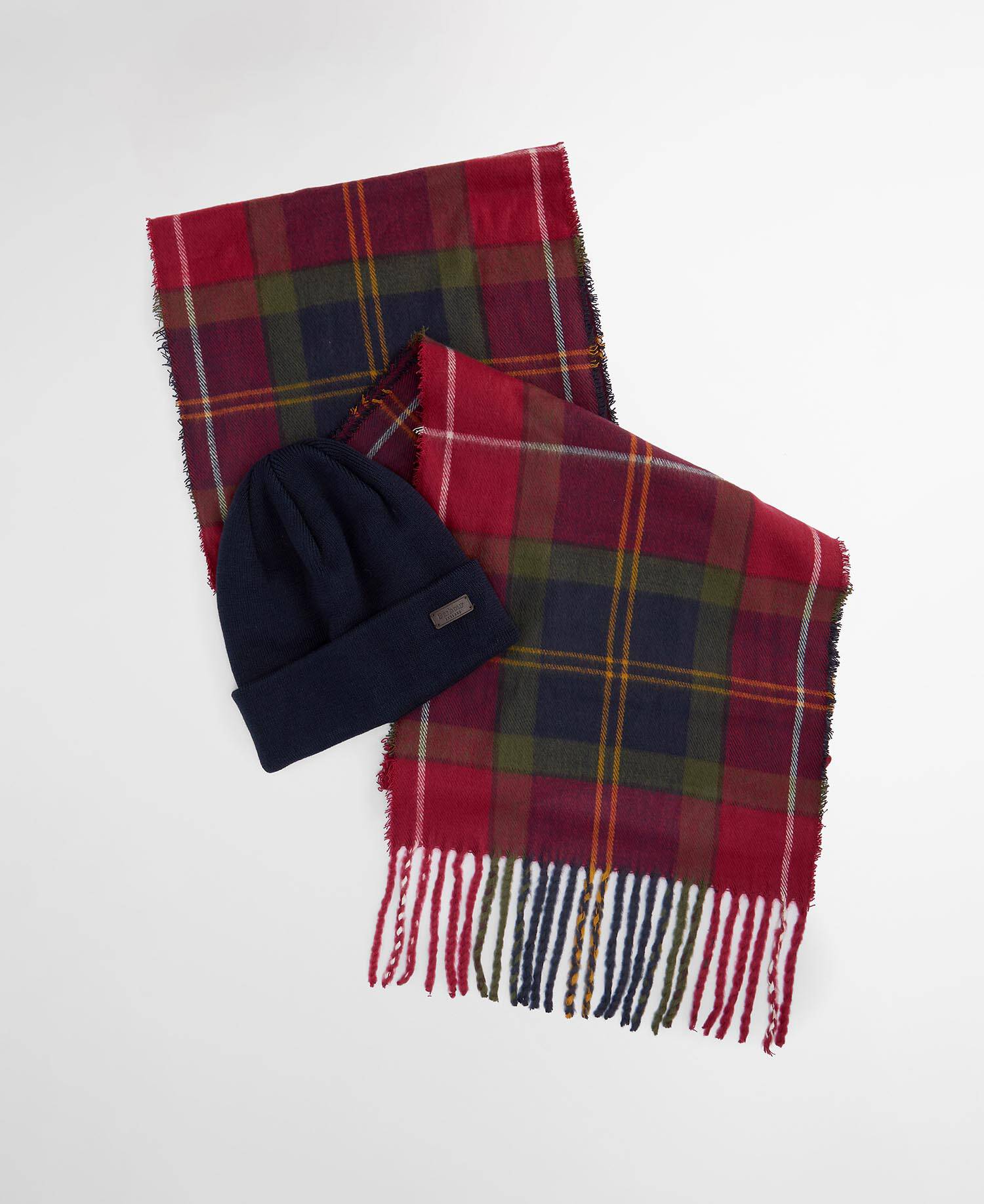 BARBOUR SWINTON BEANIE&SCARF GIFT SET