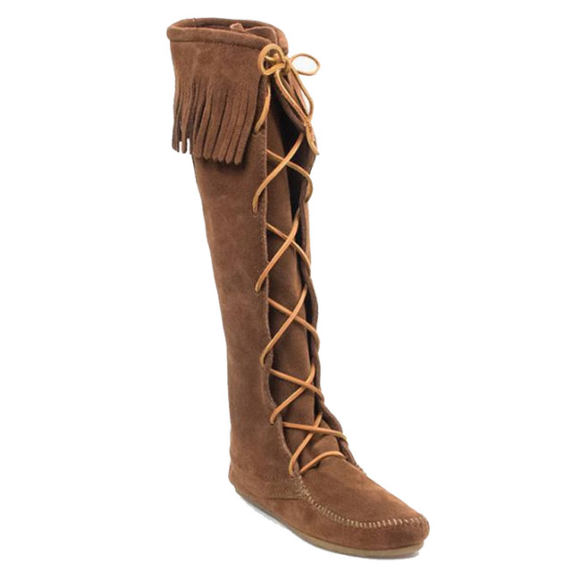 MINNETONKA FRONT LACE KNEE HIGH BOOT